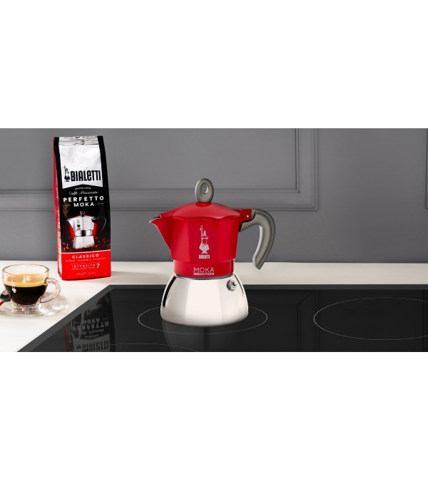 Bialetti Kawiarka New Moka Induction Czerwona